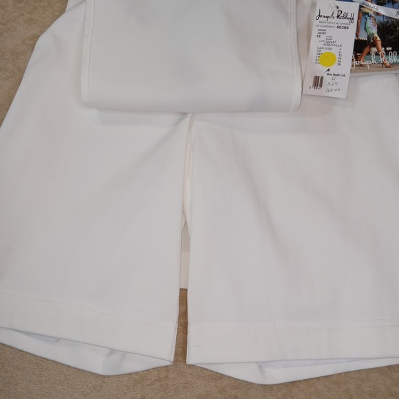 Joseph Ribkoff NWT Skort Braided Rope Belt Woman's Size 4 White Preppy Tennis - Picture 6 of 10